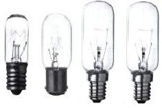 Lampade varie T3C Lampadina tubolare 3 candele watt 16x54mm - E14 1,80 MC22 Lampadina per macchina da cucire 15 watt 22x60mm - BA15D 1,70 TS25 Lampadina