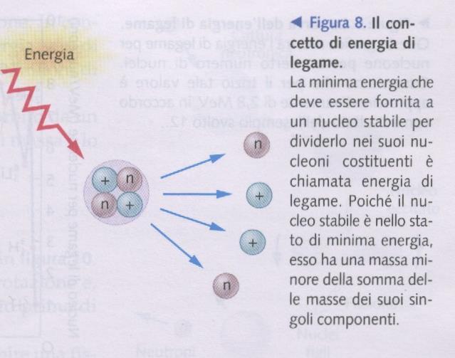 Energia di legame nucleare Una particella alfa è formata da due protoni e due neutroni. Possiamo affermare che la sua massa è due volte la massa del protone più due volte la massa del neutrone?