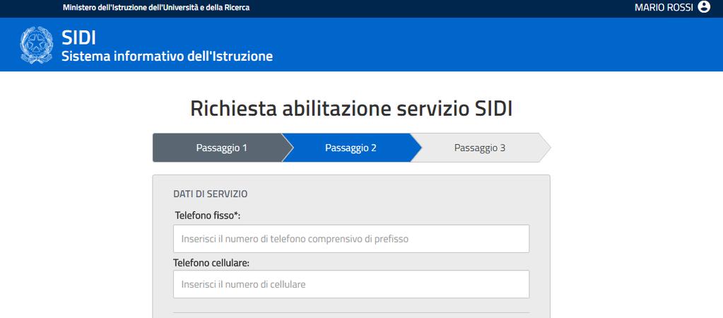 La sezione di Accreditamento consente di inserire le informazioni riguardanti l ente locale.