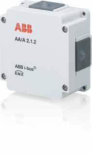 Dati tecnici 2CDC505169D0901 ABB i-bus KNX Descrizione del prodotto L attuatore analogico converte i telegrammi ricevuti tramite KNX in segnali di uscita analogici. L apparecchio è dotato di 2 uscite.