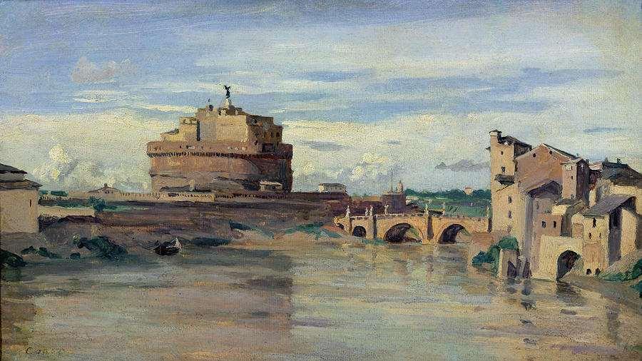 Jean-Baptiste Camille Corot: Castel Sant Angelo e il