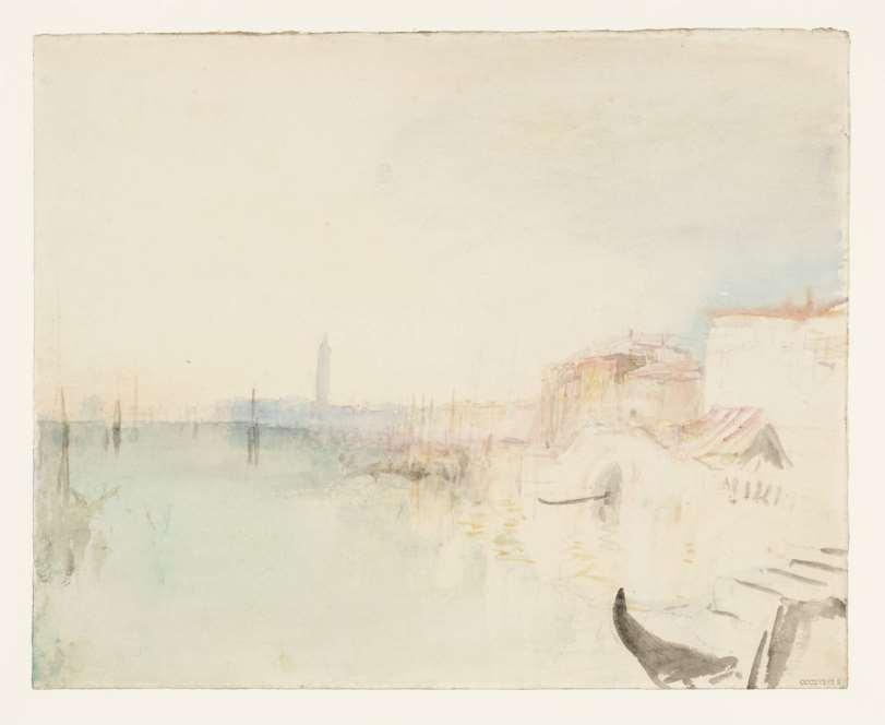 William Turner: Looking along the Riva degli Schiavoni,