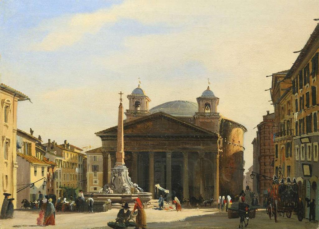 Ippolito Caffi: Roma, Pantheon