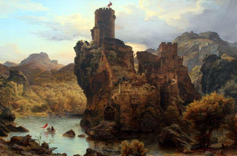 Karl Friedrich Lessing: Knights Castle on