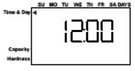 rigenerazione (visualizzato sul display solo quando i numeri dei giorni tra una rigenerazione e l altra è uguale a zero) (timer a 7