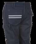 12 Blu Navy Blu Navy Blu Royal Smoke WORKER Pantalone unisex multistagione elastici laterali e passanti in vita, chiusura con zip e bottone in plastica, due tasche anteriori a taglio classico, una
