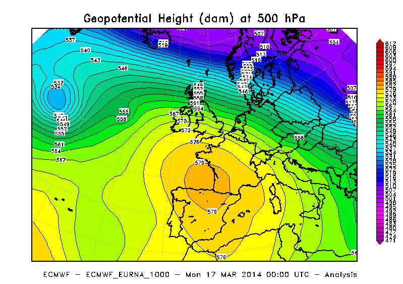 A partire dal 5 Marzo è iniziata una fase di stabilità atmosferica, con l espansione dell anticiclone delle Azzorre verso il continente europeo, e sul Piemonte si sono avute condizioni di tempo