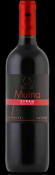 MUINA 2010-86- Rosso Igp - Syrah 100% - 12,5% - 8 Rubino nitido.