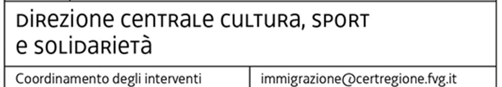 Beneficiario Programma immigrazione 2016 - Ambito 1 istruzione ed educazione, Azione 1.2 FAMIFVG2016-2018.