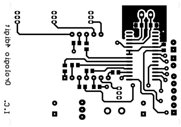 Realizzazione del circuito Il circuito è stato realizzato su una piastra doppia faccia con il metodo della fotoincisione e sono