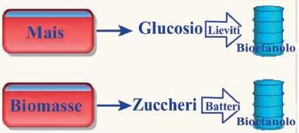 BIOCARBURANTI LIQUIDI Il BIOETANOLO è un alcol prodotto da differenti tipi di biomasse e deriva