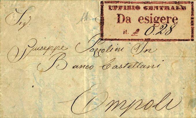 5 SI.6) Da Siena a Empoli in data 20.10.1860 etichetta tipo B.