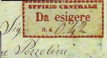 SI.9) Da Siena ad Empoli in data 24.12.1862 etichetta tipo B.