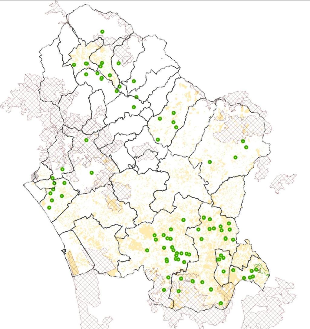 % Numero Aziende biologiche e Rete Natura 2000 Aziende biologiche per SEL 2007 60 50 40 30 20 10 0 Garfagnana 3.1 Media Valle 3.