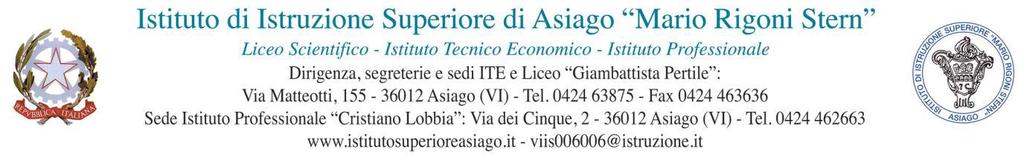 Mario Rigoni Stern: un uomo, tante storie, nessun confine FestivalConvegno Internazionale di Studi a conclusione di un Percorso Didattico-Professionale biennale (Asiago, venerdì 3 - domenica 5