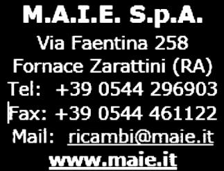 BOMAG Italia Srl Via Roma 50 48011 Alfonsine RA Tel.: +39 05 44 86 41 69 Fax: +39 05 44 86 43 67 ricambi@bomag.