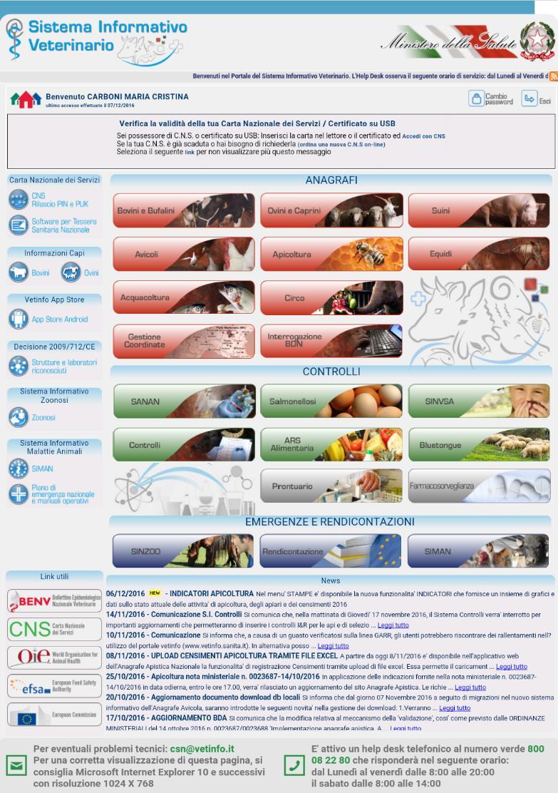 LA BANCA DATI NAZIONALE (BDN) SISTEMA INFORMATIZZATO E ACCESSIBILE ON LINE CONTENENTE LA REGISTRAZIONE DELLE AZIENDE E