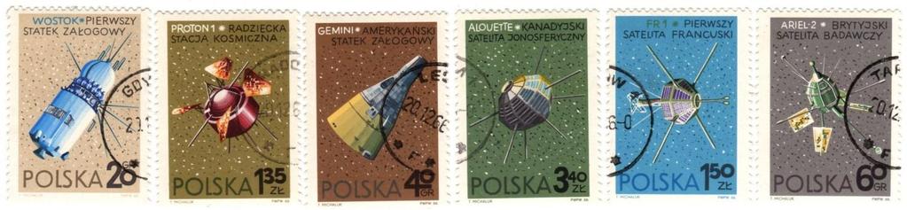 emesso: 1966 Gemini 6 e 7 Polonia