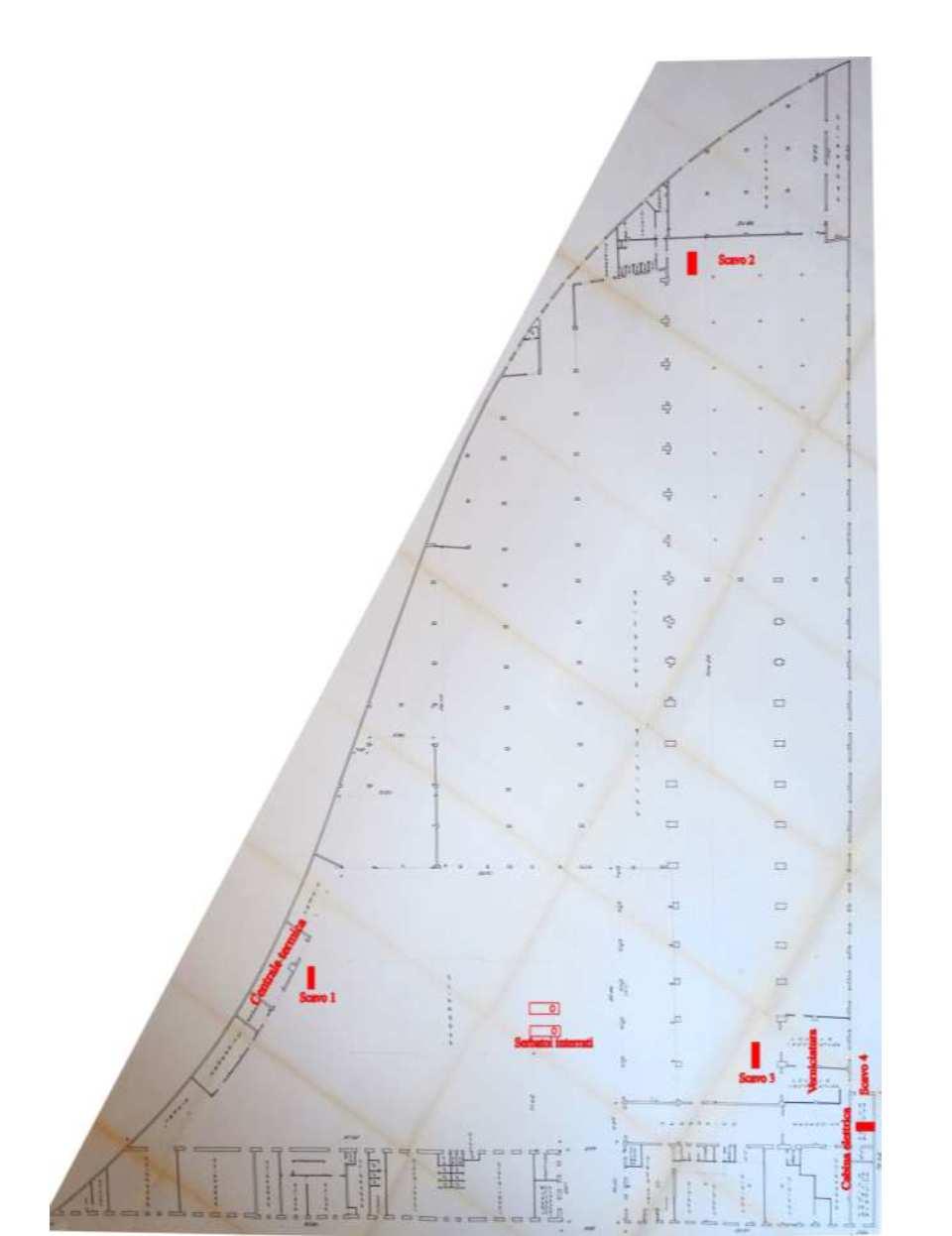 A lato riportiamo una planimetria delle ex Officine Rizzi che testimonia la completa impermeabilizzazione dell area oggetto di PUA prima della demolizione dello stabilimento. Fig.