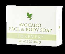 Forever Epiblanc offre un efficace combinazione di Aloe Vera, Vitamina E e sostanze vegetali. 233 Fr. 38.10 28,3 ml 236 Fr. 28.50 29,6 ml Avocado Face & Body Soap Il buongiorno si vede dalla saponetta.