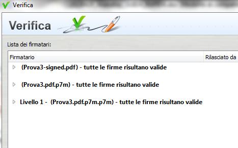 caso di firma + controfirma il firmatario del documento viene indicato al livello 1, mentre il controfirmatario viene indicato al livello 2.