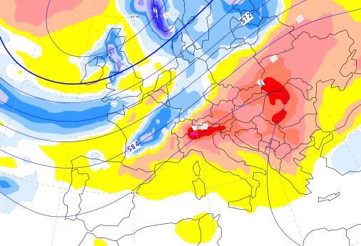 Previsione precipitazioni in Lombardia, bilancio settimanale Settimana in corso (31/7 6/8) Le piogge attese per