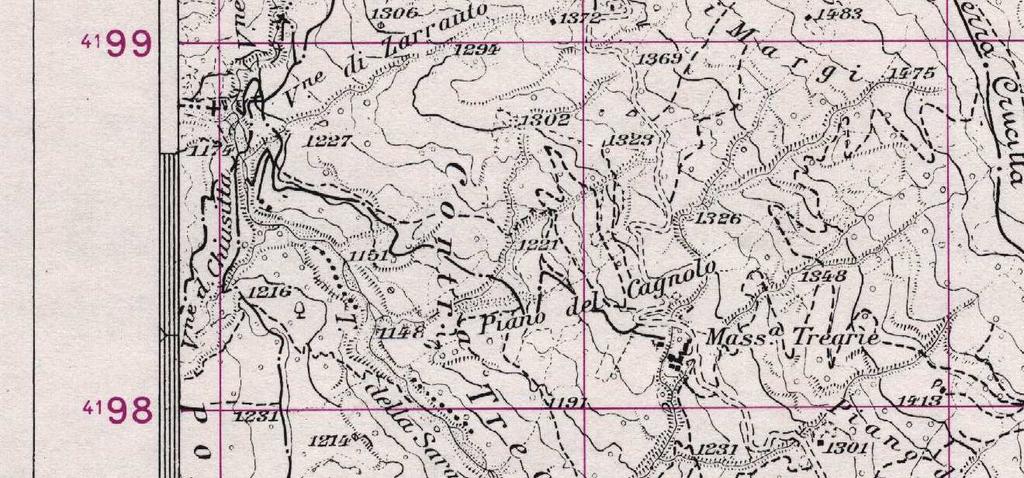 IGM serie vecchia NOTARE BENE I VALORI DELLE COORDINATE GEOGRAFICHE Cartografia italiana La