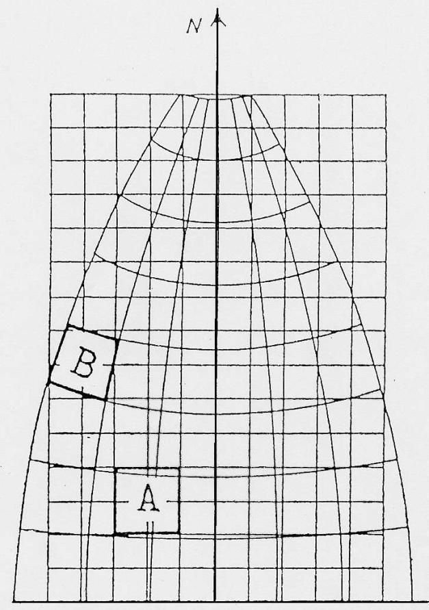 Il reticolato geografico ottenuto con questa proiezione conforme ha le seguenti caratteristiche: 1. l equatore è rappresentato da una retta; 2. il meridiano centrale è rappresentato da una retta; 3.