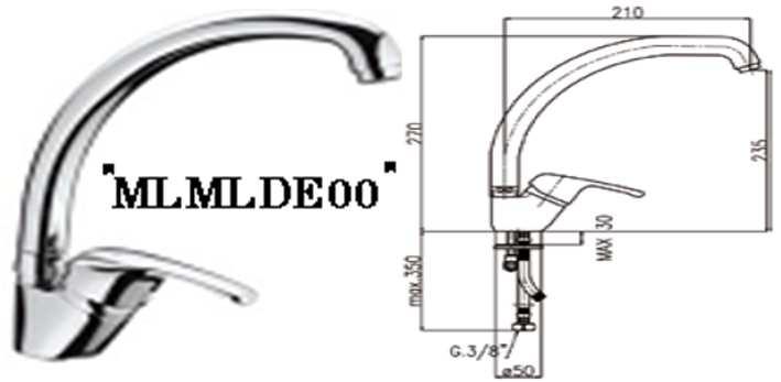 lavello monoforo  40 MDEDE00 32,50