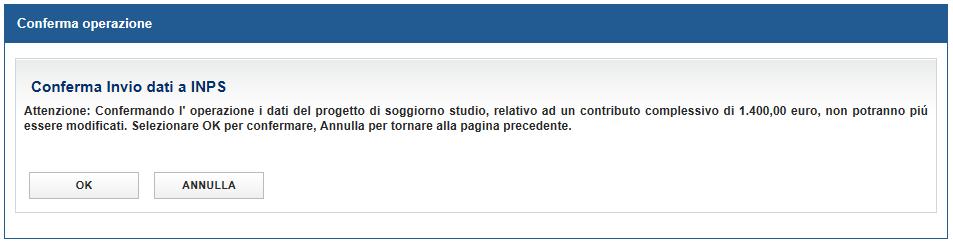 Pagina 9 Sono possibili due diversi messaggi di conferma: Non sono state riscontrate anomalie.