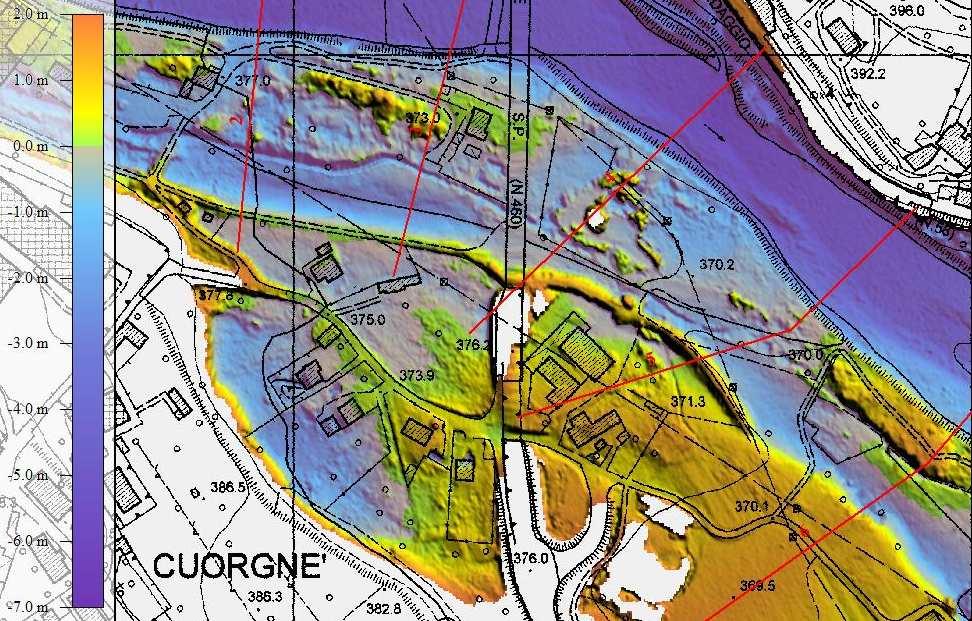 CONTINUITÀ LATERALE Area golenale soggiacente ai livelli di piena e allagabile Area golenale soggiacente ai livelli di piena ma non allagabile CONTINUITÀ LONGITUDINALE Continuità longitudinale: