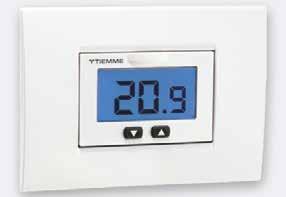 7.1 CONTROLLI DI TEMPERATURA VIA FILO 9573 TERMOSTATO ELETTRONICO DIGITALE DA INCASSO Il termostato digitale 9573 è la soluzione ottimale per la gestione della temperatura nei locali.
