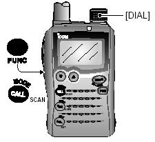 TONE SQUELCH E POCKET BEEP 9 Tone scan Monitorando un segnale operante con Pocket Beep, tone squelch o DTCS, grazie alla funzione di scansione dei toni sarà possibile determinare la frequenza del
