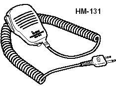 15 PARTI OPZIONALI HM-128 MICROFONO/ALTOPARLANTE Per il collegamento di questo microfono è necessario utilizzare il cavetto adattatore opzionale OPC-782.