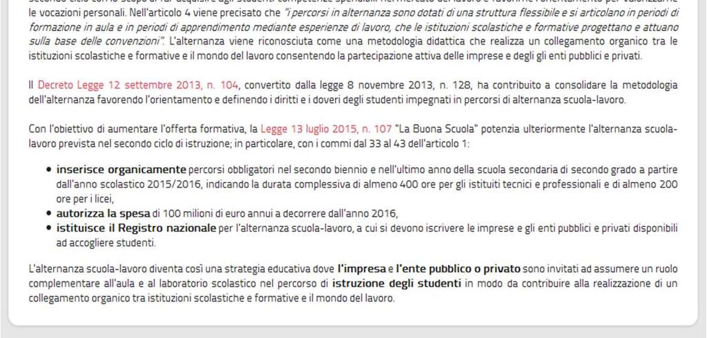 apprendistato ovvero il Decreto Legislativo 15 giugno 2015, n.