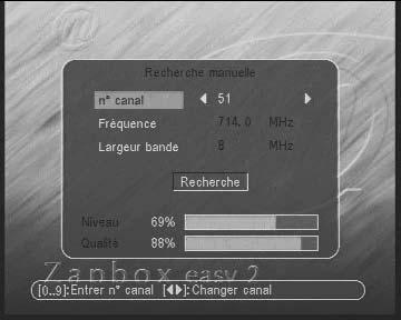 Girare l antenna per massimizzare il segnale. Quando sarete vicini al ripetitore, il Livello deve aumentare, quindi la Qualità. Una qualità del 65% è il minimo per avere un immagine stabile.