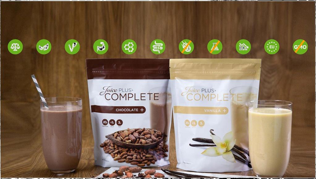 JUICE PLUS+ COMPLETE VANILLA E CHOCOLATE Complete alla Vaniglia