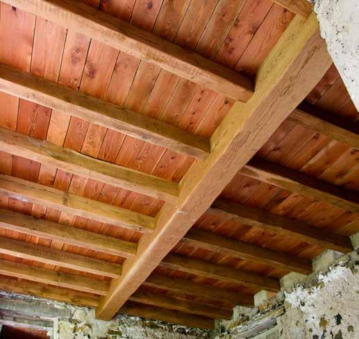 Case prefabbricate in legno Un materiale vivo e naturale Massello di Rovere anticato - Tavolato in larice semipiallato Massello di