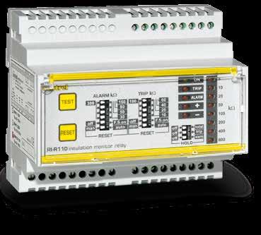 RI-R11 RI-R11D CONTROLLO ISOLAMENTO IT 110-230 VCC CC Caratteristiche generali L RI-R11-115 e l RI-R11-230 sono dispositivi che permettono il controllo dell isolamento verso terra di rete di