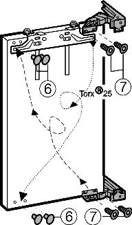 Aprire la porta. 2.2.1 Smontaggio della porta u Montare il blocco di supporto Fig. 3 (3) e chiudere il coperchio. 2.2.3 Spostamento degli elementi di supporto Pericolo di lesioni se le cerniere si chiudono!