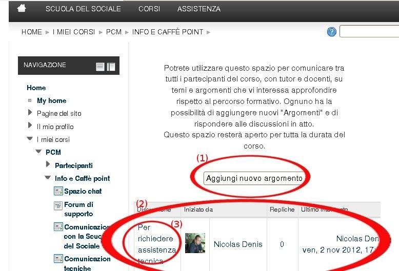 confermare l'invio del messaggio.