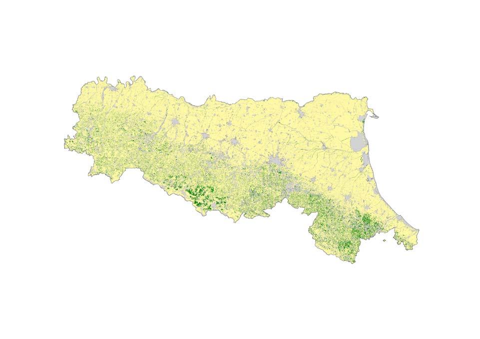 Capacità di cattura dei suoli agricoli procedura IPCC - RER Collina-montagna: ambito in cui maggiore è stata la variazione