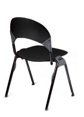 I braccioli sono smontabili. Tutte le sedie sono disponibili con braccioli o con tavoletta ribaltabile a scomparsa con snodo antipanico destro o sinistro.