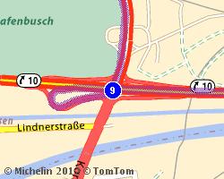 Continuare su: A516 179 km 01h51 A516 Continuare su: B223 B223 180 km 01h52 B223 (Oberhausen) Autovelox fisso (60 km/h) 181 km 01h53 Attraversamento