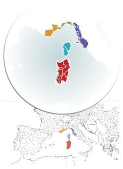 Il PC IFM 2014-2020 in numeri Area di cooperazione: Corsica: Corse du Sud, Haute-Corse; Provence-Alpes-Côte d Azur (PACA): Alpes-Maritimes, Var; Liguria: Genova, Imperia, La Spezia, Savona; Sardegna: