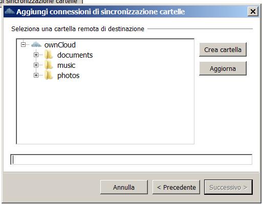 tasto Aggiungi connessioni di sincronizzazione cartelle.