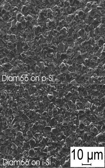 Intensity (x10 3 a.u.) Intensity (x10 3 a.u.) Sample Substrate (500µm thick) Sample-ID Total film thickness (µm) CH 4 /H 2 (%) Power (W) Press.