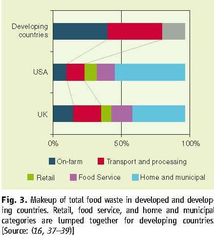 Lotta agli sprechi e alle perdite di alimenti Nel mondo si perde più del 30% degli alimenti prodotti Nei Paesi sviluppati la quota maggiore si perde come spreco: la si ritrova nei rifiuti domestici e