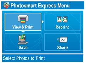 18 Stampare una foto 4 x 6 pollici a a Inserire la scheda di memoria della fotocamera nell'alloggiamento scheda di memoria appropriato e premere il pulsante Photosmart Express.