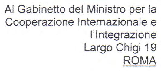 Gabinetto del Ministro per la Cooperazione Internazionale